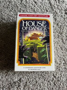 House Of Danger Game Choose Your Own Adventure Prospero Hall Board Game Cards